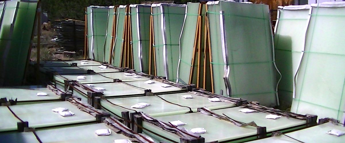 Green house solar panel wind/privacy glass 24,780 sqft.