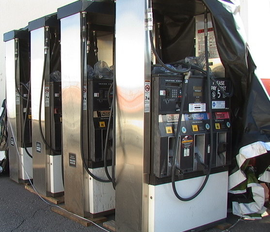 7 (12 total dispensing locations) Service Station Gas Fuel Pumps