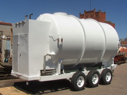 Vintage LN2 Liquid Nitrogen Trailer Vacuum Insulated Pressure
