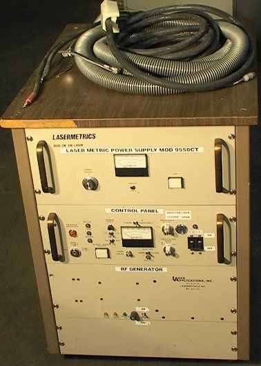 LASERMETRICS 9550CT CW YAG laser power supply, control panel and