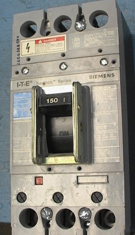 150 Amp Circuit Breaker 3-pole adjustable trip rated to 600 volt