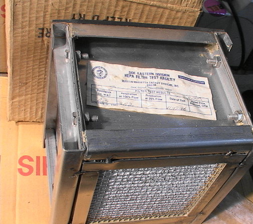 Small Flanders Nuclear Grade HEPA Air Filter