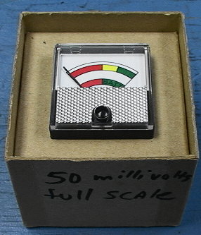 Battery State Of Charge Voltage Display Meter 50 MV Full Scale