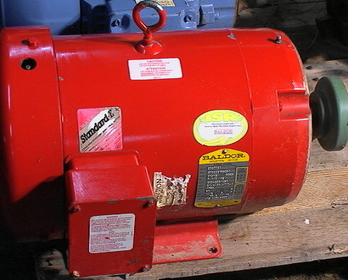 7.5hp Baldor motor 1760rpm 213TC 208-230/460 volt
