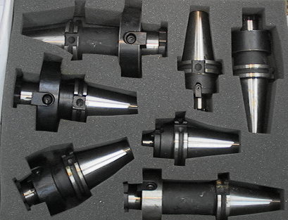 7-Piece CAT40 Shell Mill Holder Set .5 through 1.5 shaft for 1.7