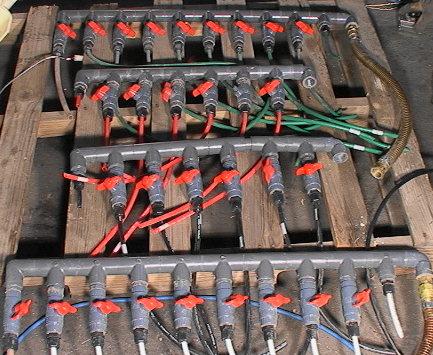 4 PVC Liquid Valve Manifolds