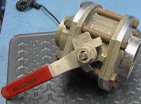 Used 2" Worcester Stainless Steel Ball Valve