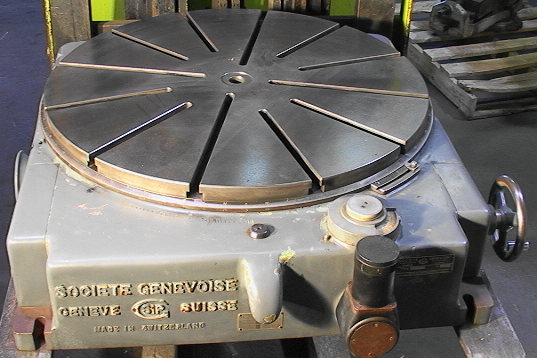 31" Motorized Rotary Table Societe Genevoise Rotoptic-6