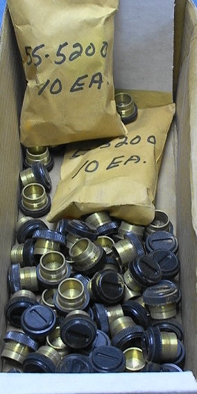 Lot of 10 Brush Caps 5/8" Diameter