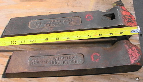 Right & Center BIG Metal Lathe Tool Bit Holder Armstrong #T-6-S