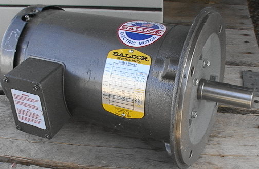 New Baldor 3HP 182TC 3-phase electric motor