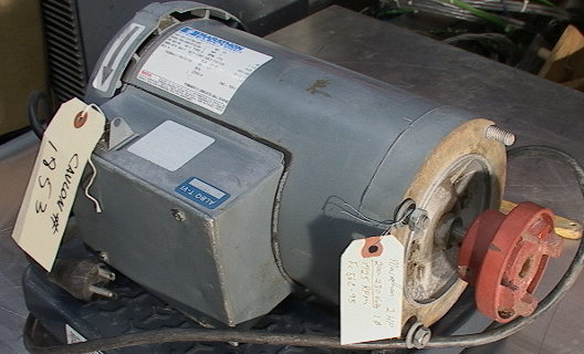 Marathon Electric Motor 2HP 1-P 2xxV TEFC with half coupling
