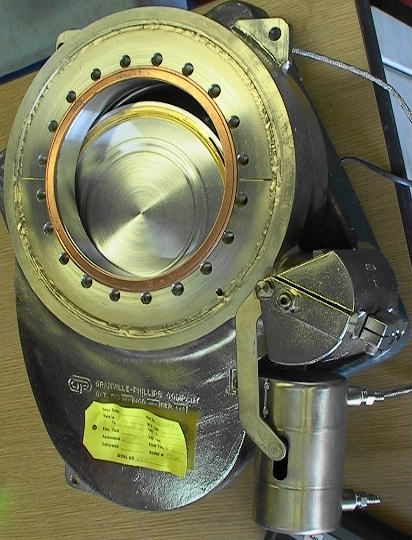 Granville-Phillips Gold Seal 6" Vacuum Gate Valve Pendulum Style