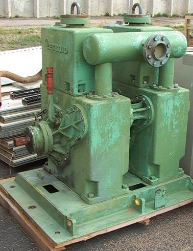 BIG Twin LEYBOLD NRC Rotary Gas Ballast Vacuum Pump Type 400 S.