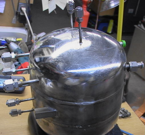 Stainless Steel Pressure Vessel 10-port