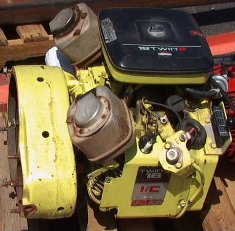Briggs 18 Twin I/C engine with cogged belt reduction housing