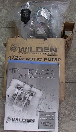 New Wilden Accu-Flow half inch 11gpm Plastic Double Diaphragm
