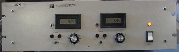 2-Axis Stepper Motor Controller 19" Rack Mount with LCD Displays