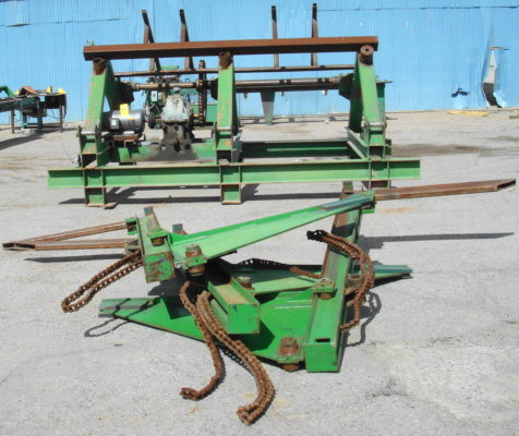 Lumber Bundle rotator un-stacker