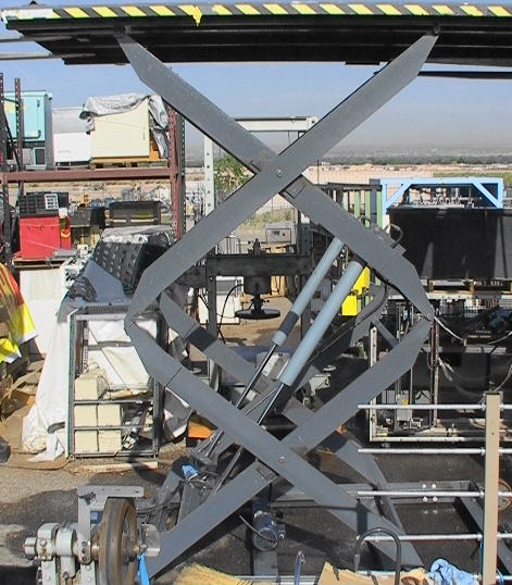 HUGE Aaron-Bradley Hydraulic Double Scissors Lift Table Platform