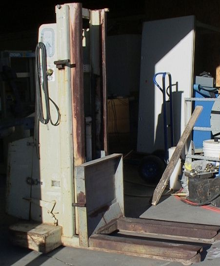 Older Walkie Stacker 2000 pound capacity walk-behind forklift