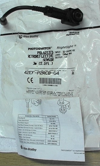 Allen-Bradley AB 42EF-P2RCB-G4 Photoswitch Polarized Retroreflec
