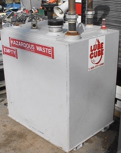 100 gallon LUBE CUBE solvent petroleum recovery tank Oil Tank