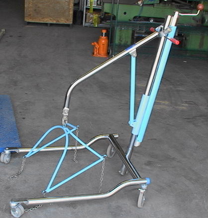 Light Homebuilt Airplane Engine-Lift Cart