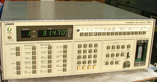 LEADER 1603A Progammable Video Generator