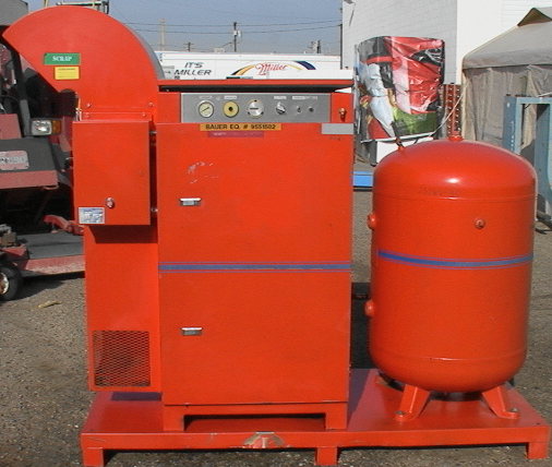 Bauer 25 hp Rotary Screw Air Compressor with Tank