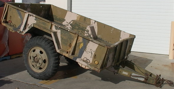 Heavy Duty Single Axle Military Trailer 7250# capacity