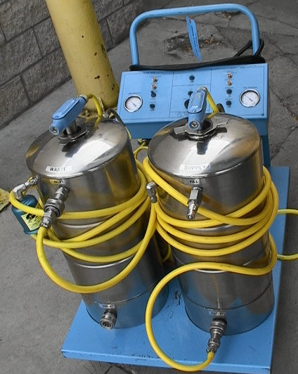 Metro-Line Industries Cart Mounted Oil Pump With Waste And