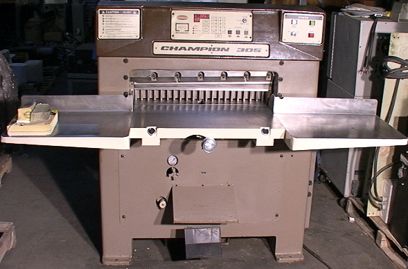 CHAMPION MPC 305 Paper Cutter with power auto back-stop