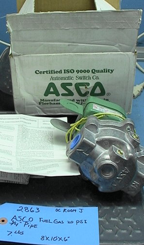 NIB ASCO RedHat Fuel Gas Solenoid Valve .75"