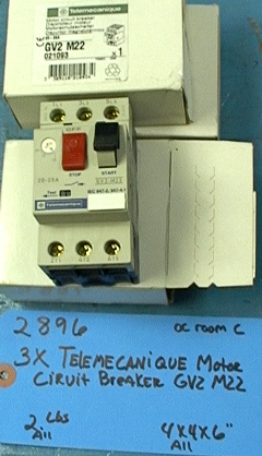 Telemecanique GV2 M22 021093 Motor Circuit Breaker 3 pole 25 amp