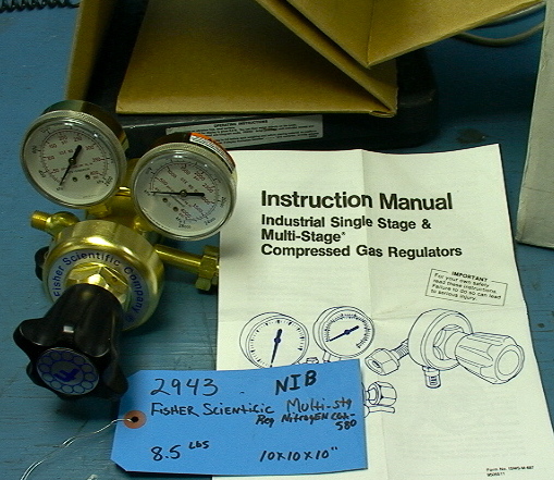 Fisher Scientific Inert Gas regulator and gauges