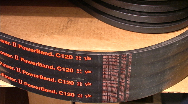 Gates Hi-Power II PowerBand 4/C120 147BC 4-wide v-belt
