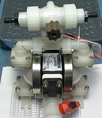 Sandpiper Air Operated Double Diaphragm Teflon Chemical Pump