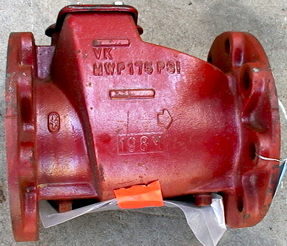 Viking 4" Check Valve Model # D-2 175 PSI MWP