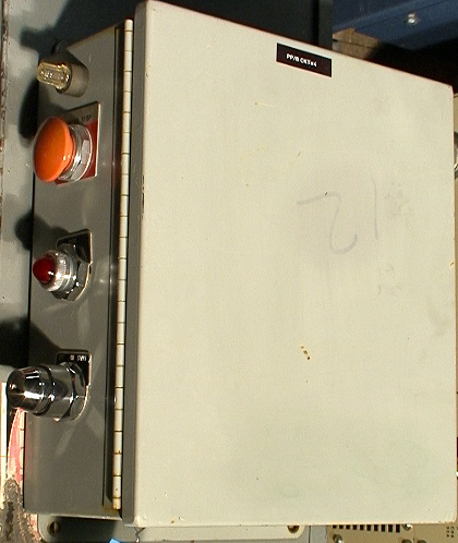 440 volt 3-pole Electric Motor Control Box with EMO, Illuminated