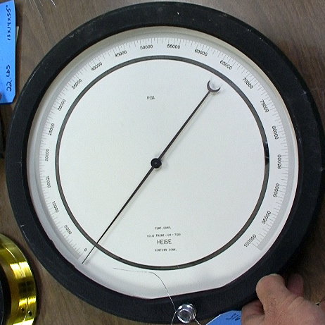 12" dial HEISE 100,000 PSI Pressure Gauge