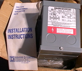 Square D 150 VA Control Transformer Dry Type 480/240-240/120