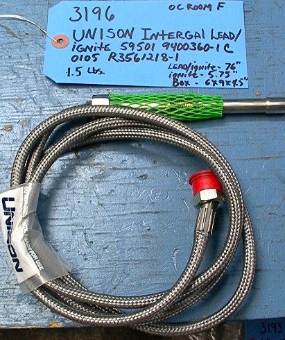 Natural Gas Turbine Engine Igniter Plug Unison Integral Lead Ign