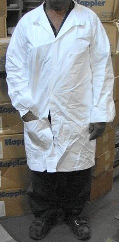 TYVEK Lab Coats Smocks Case Of 30 Choice Of Size Model # 1212