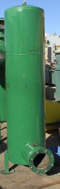 Roots Blower Silencer Muffler ~21" diameter 8' tall 8" pipe size