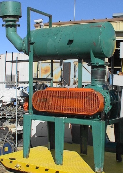 50 hp Roots type high pressure material handling blower with