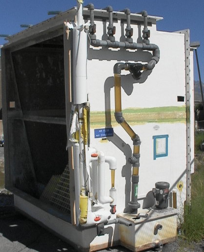Chemical Fume Exhaust Scrubber Harrington 9 foot Open side with