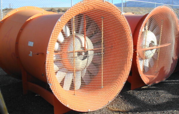 222 Horsepower Tube Axial Wind Tunnel Fan variable pitch blades