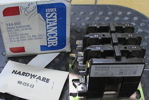 154-A1A3 3-pole contactor 24 VAC coil 20/30 amp contact