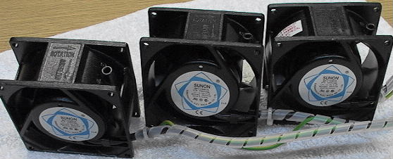 3 Heavy Duty Muffin Fans 115 VAC SUNON SF11580A 1083 HSL